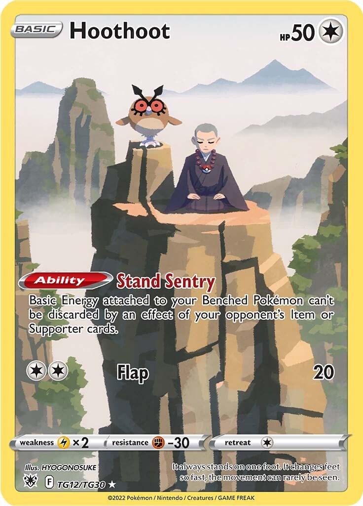 Astral Radiance Hoothoot Pokémon card